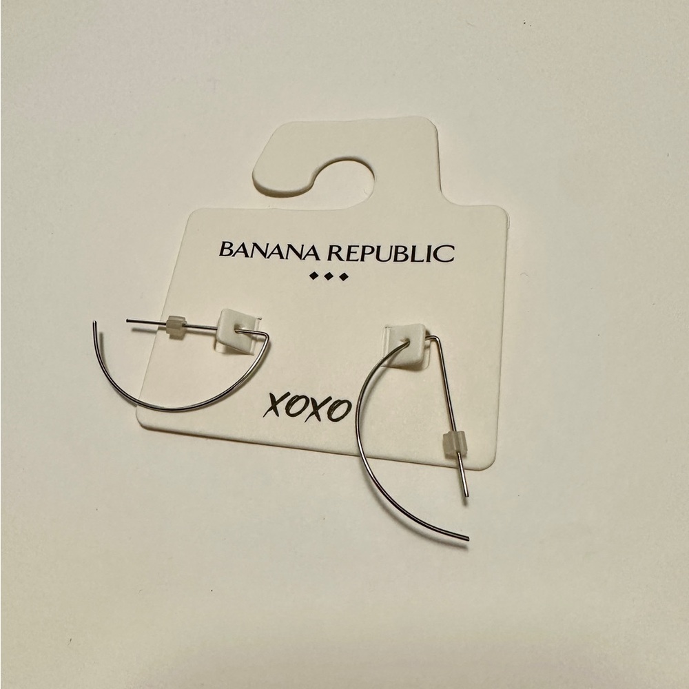 Banana Republic Silver Hoop Earrings